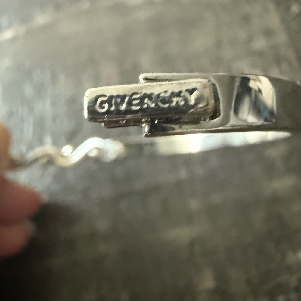 Givenchy Silver Intricate Pattern Bracelet - image 3